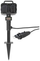 Gartensteckdose Steffen GardenLine Erdspiess 4×T13 Kabel 3m IP44