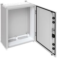 Wandschrank Hager univers mit Volltür SK I IP55 800×550×275mm RAL 7035