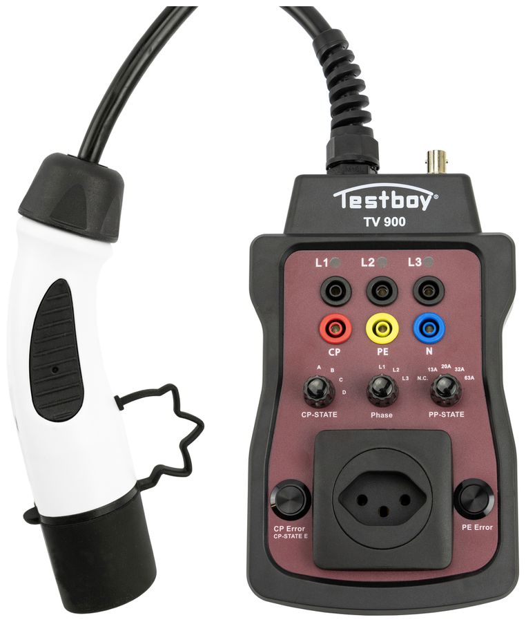 Ladestationtester ELBRO TV 900 Anschluss Typ 2 120×275×60mm