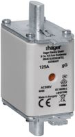 NH-Sicherung Hager DIN00 500VAC 125A gG/gL Doppelkennmelder rostgeschützt