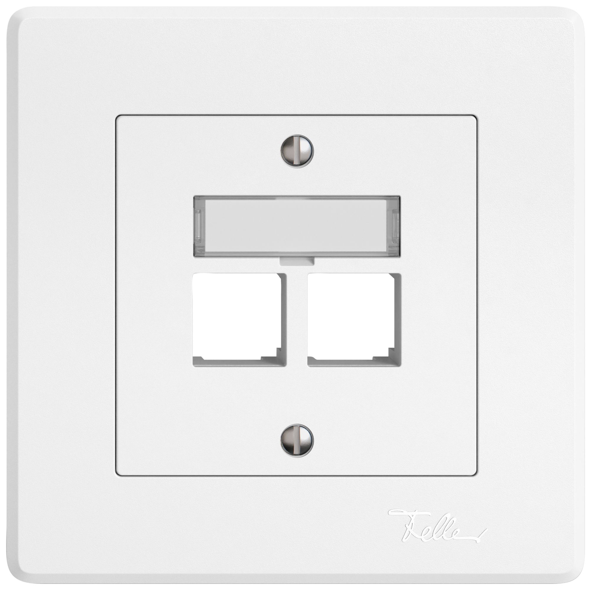 UP-Montageset EDIZIO.liv EASYNET S-One SNAPFIX® gerade 2×RJ45 ws