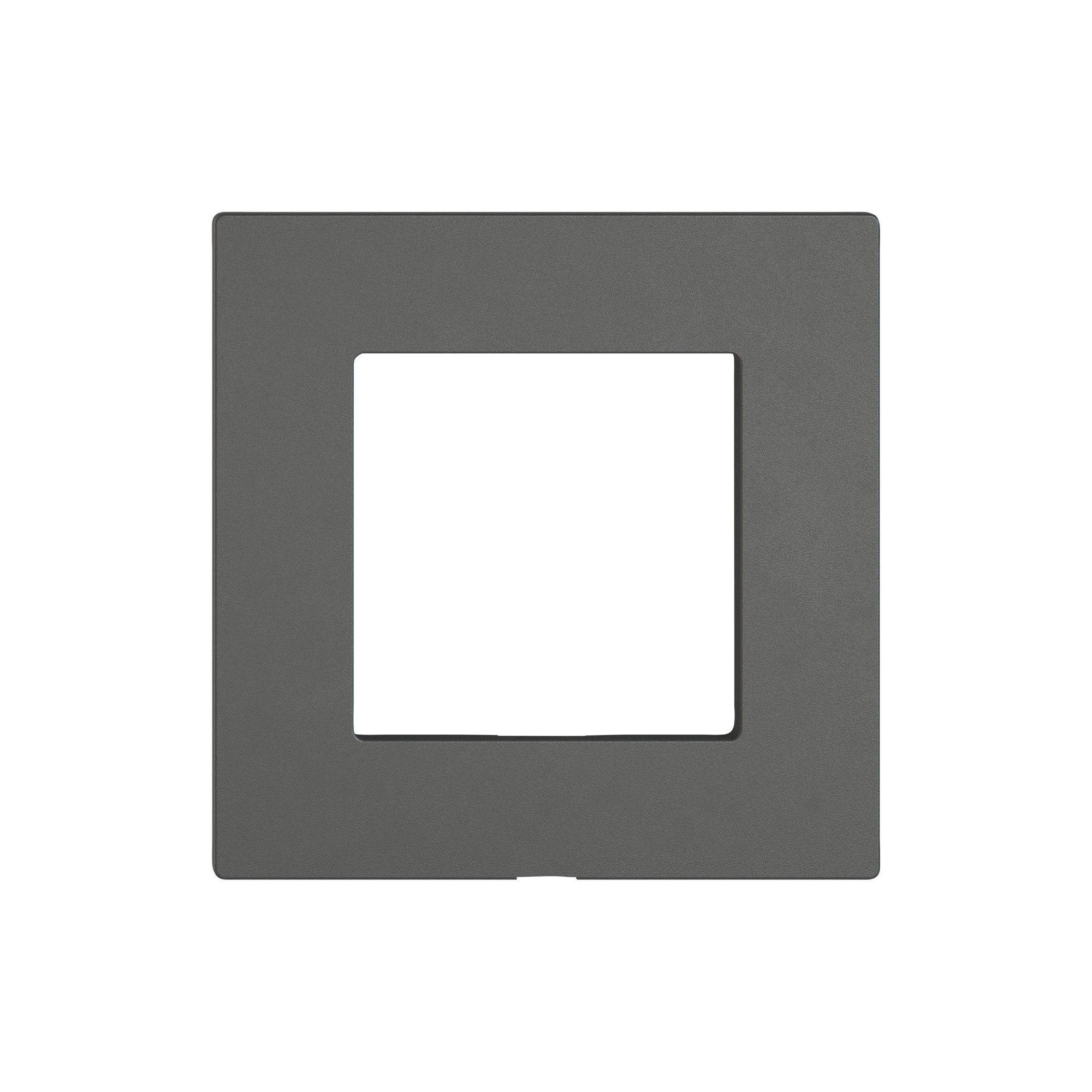 Piastra frontale EDIZIO.liv Wiser 60×60mm grigio scuro