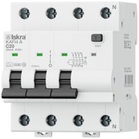 Disgiuntore differenziale ISKRA KAFI4 4P caratteristica C 20A 0.03A tipo A 4UM
