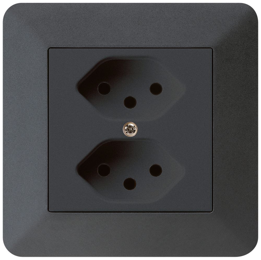 UP-Steckdose kallysto.trend 2×T13 schwarz