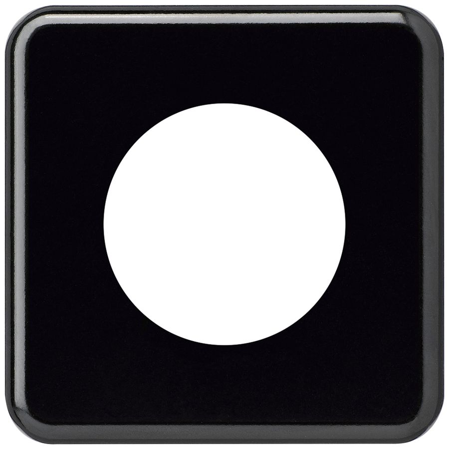 Placca di copertura basico II Ø58mm nero