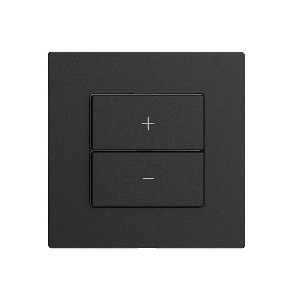 Abdeckset zu Dimmer 1K/2T Edue Wiser schwarz