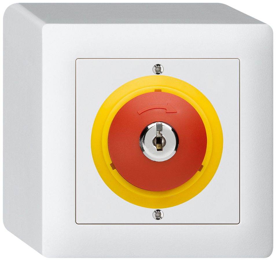 AP-Schlüsseltaster kallysto NOT-AUS weiss