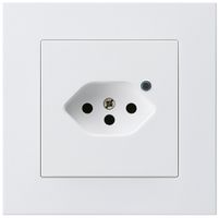 UP-Steckdose Hager kallysto.pro 1×T13 beleuchtet C ultraweiss