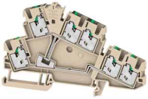 Borne de passage joignable WM S2T 2.5 6C VL 2.5mm² 3×2 DIN35 be