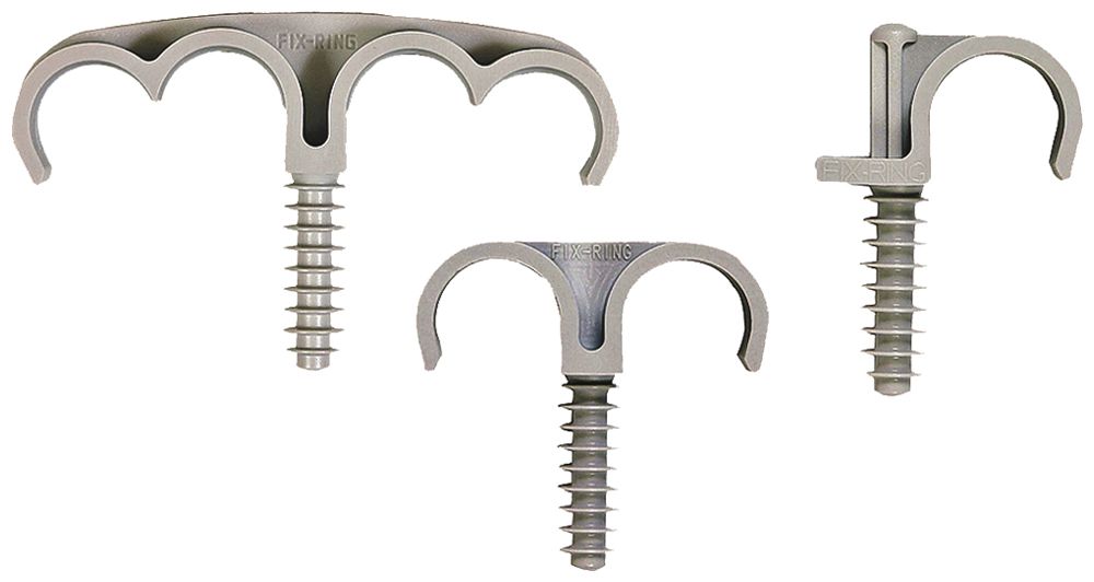 Rohr-Bride Fix Ring 16mm hellgrau