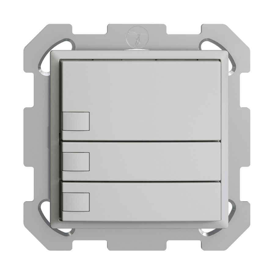 Poussoir KNX RGB ENC EDUE, 250mW, s.LED, 3×poussoir, comm.1×touche, grc