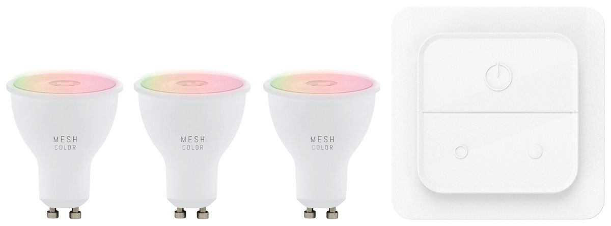 LED-Lampen-Set Eglo CONNECT.Z 3×LED-Lampe GU10 4.9W DIM mit Funktaster