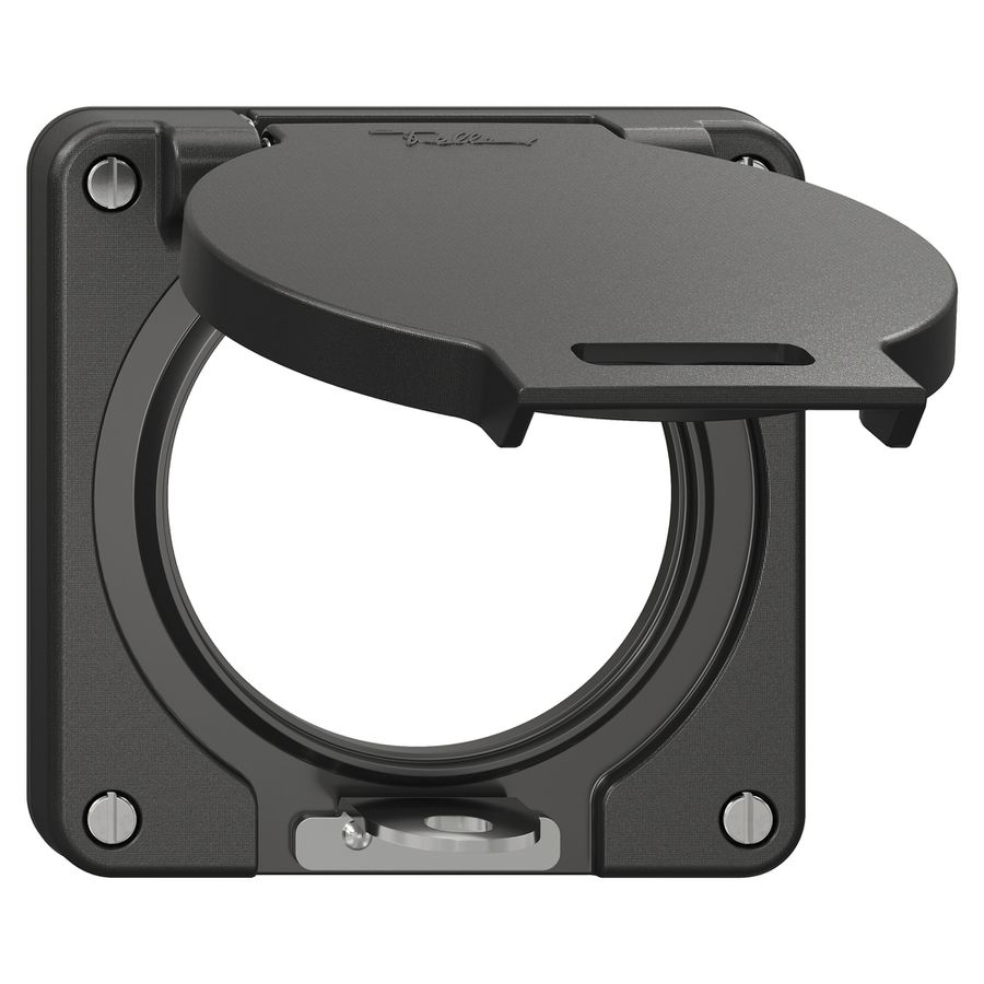 Deckel mit Klappdeckel NEVO Ø60mm abschliessbar IP21 sz (Dicht.sz)