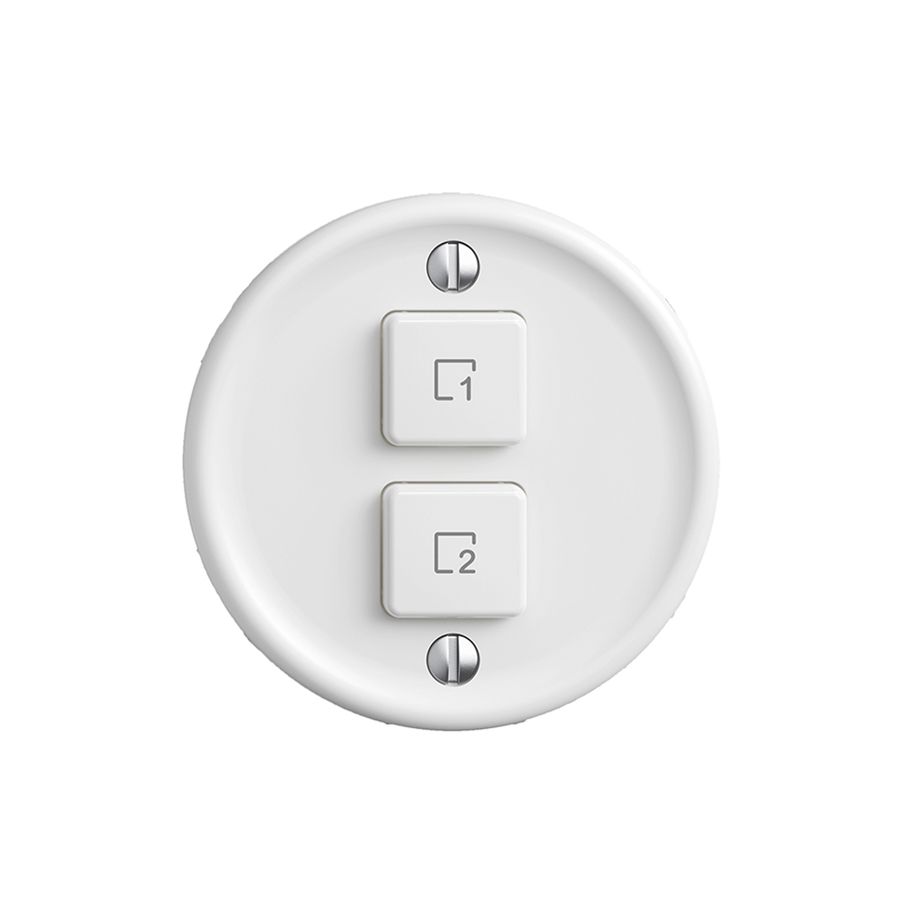 Kit recouvrement pour poussoir scène 2 scènes vert./2T Sdue Wiser blanc