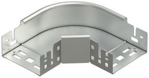 Gomito 90° Bettermann con raccordo rapido 60×100mm, A2, 1.4301, 2B