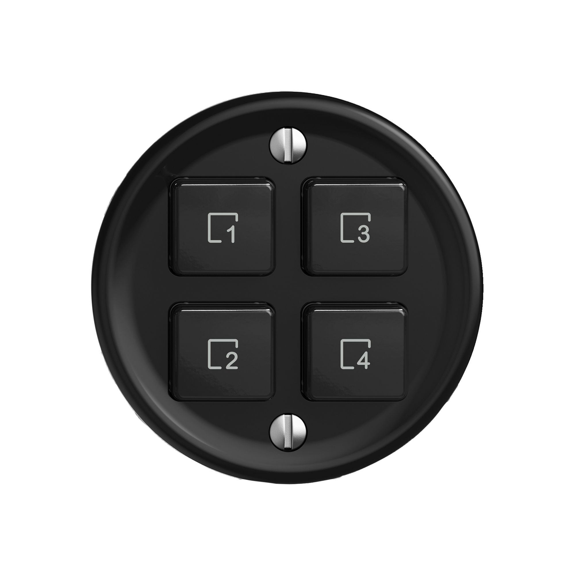 Kit de montage STANDARDdue Wiser SNAPFIX® p.poussoir scène 4 scènes 4T no