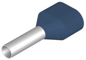 Zwillings-Aderendhülse Weidmüller H isoliert 2×2.5mm² 10mm blau DIN lose