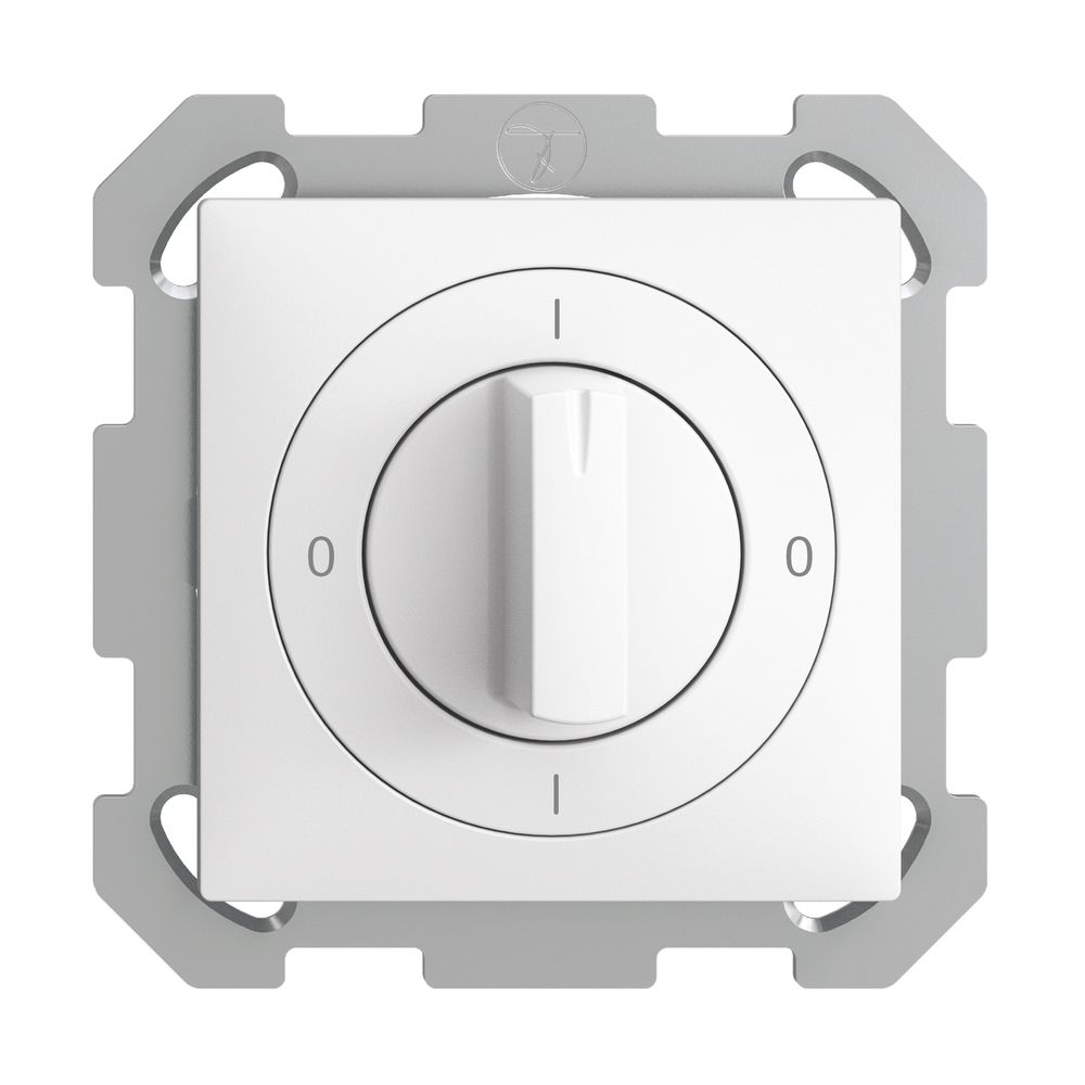 UP-Drehschalter EDIZIOdue 0/2P weiss, mit Drehgriff