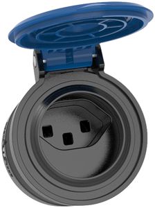 Kupplungssteckdose ELBRO T23 IP55 Gummi schwarz