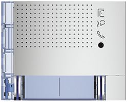 Frontblende für Tür-Lautsprecher-Modul Sfera mit 1+1 Ruftasten aluminium