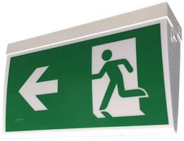 LED-Notleuchte Lumatec A2P, 5W Autonomie 1h LiFePO4 3 Piktogramme