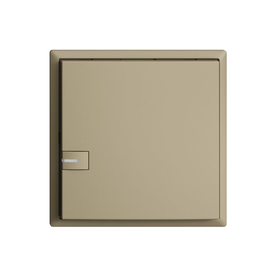 Poussoir ENC KNX 1× EDIZIOdue sand RGB avec LED