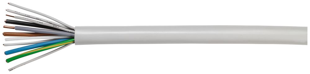 Installationskabel FE0 5×6mm² + 5× 1.5mm² 3LNPE + 5L Nr.0-4 grau Dca