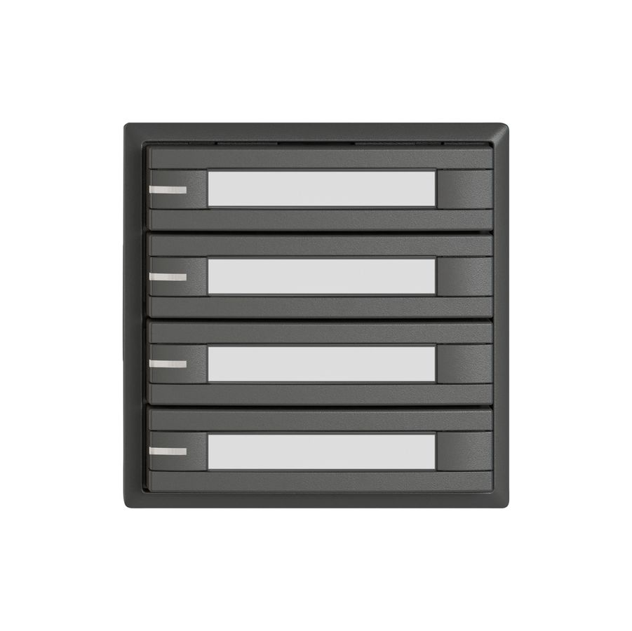 Universaltaster EDIZIO.liv UNI SNAPFIX® m.LED RGB 8× 1-Tbed.Pap.dgu