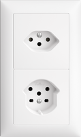 Combinaison ENC Edue 2×1 Prise T13 + Prise T15 bc