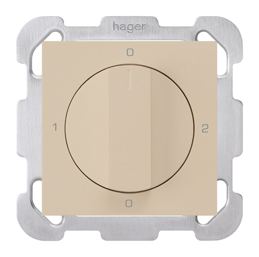Interruttore rotativo INC kallysto 2/1L beige con manopola