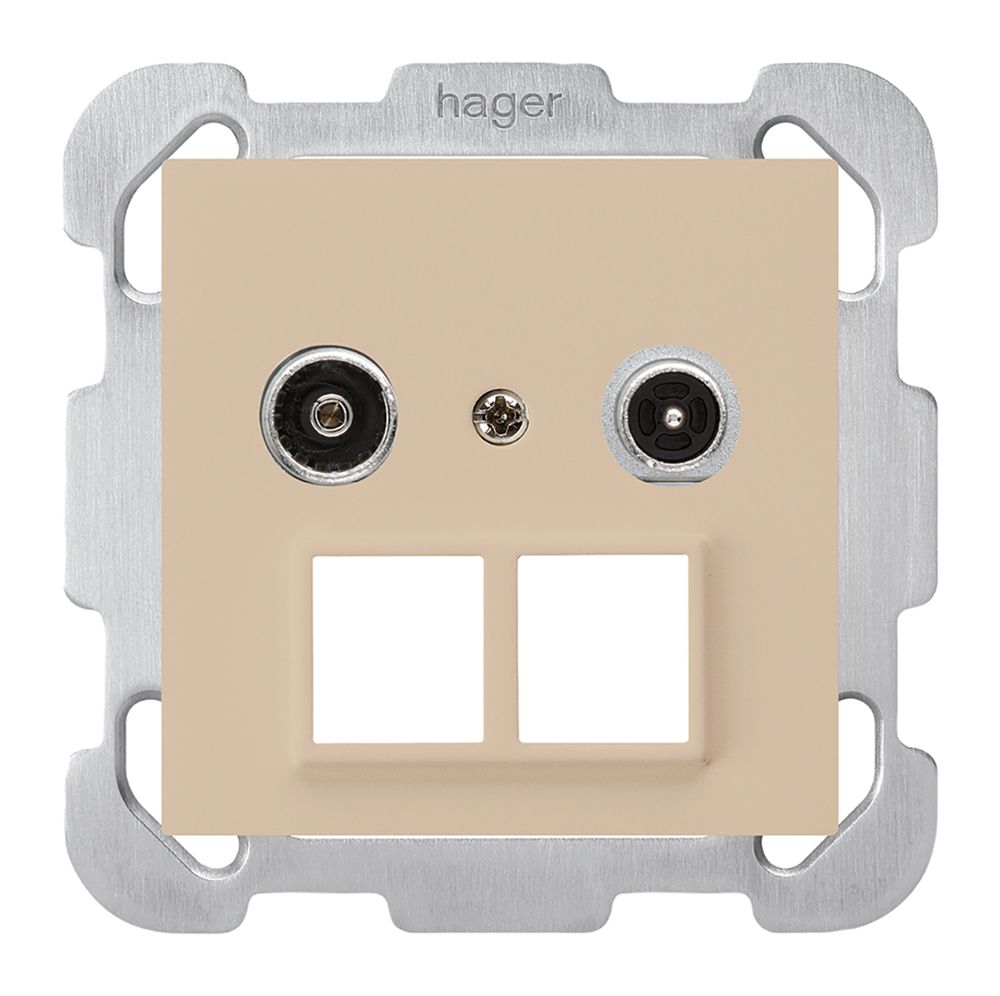 Prise multimédia ENC kallysto R/TV montage B 23dB 2GHz beige