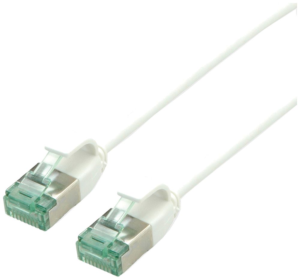 Cavo patch RJ45 ROLINE RM DataCenter slim cat.6A U/FTP AWG32 TPE bianco 3m