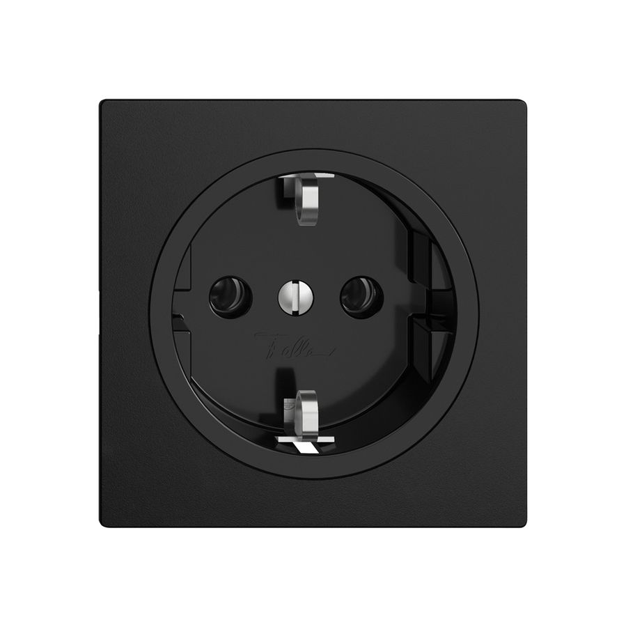 Presa Feller EDIZIOdue Schuko 16A 230V 60×60mm nero