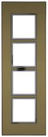 UP-Kopfzeile Legrand Arteor 1×4 horizontal 269×92mm Gold reflective