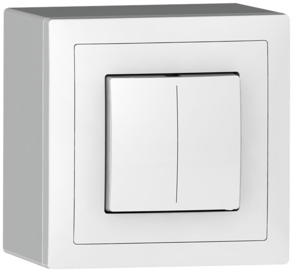 Senseur poussoir AP ABB Sidus KNX Basic 1/2, blanc brillant