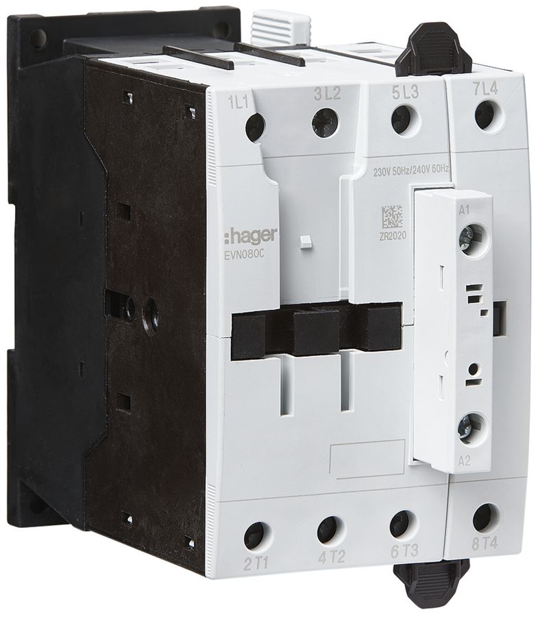 Leistungsschütz Hager 4P 80A bei AC-1 Spulenspannung 230VAC