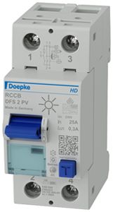 Interruttore differenziale Doepke DFS2 2P 230V 0.3A B PV 25A 6kA 2UM