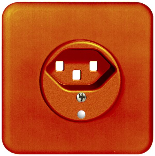 UP-Frontset FH 1×T23 orange 86×86mm mit Linse