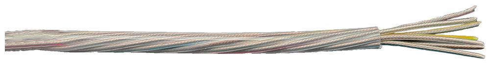 Cavo Elektrogros TDLR 7×0.75mm² trasparente rotolo da 100m