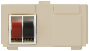 Modulo multimedia M3 con 2×LS morsetti rosso/ne kallysto beige