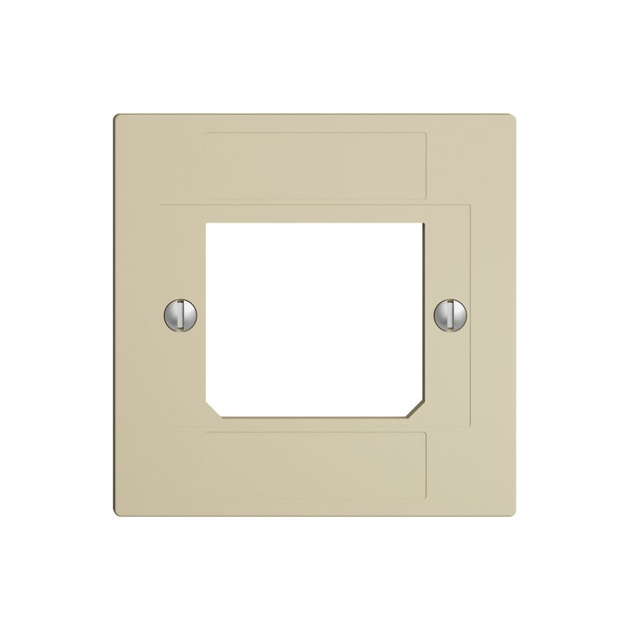 Placca frontale ITplus ADSL EDIZIOdue vanille, 3×RJ/1×T+T