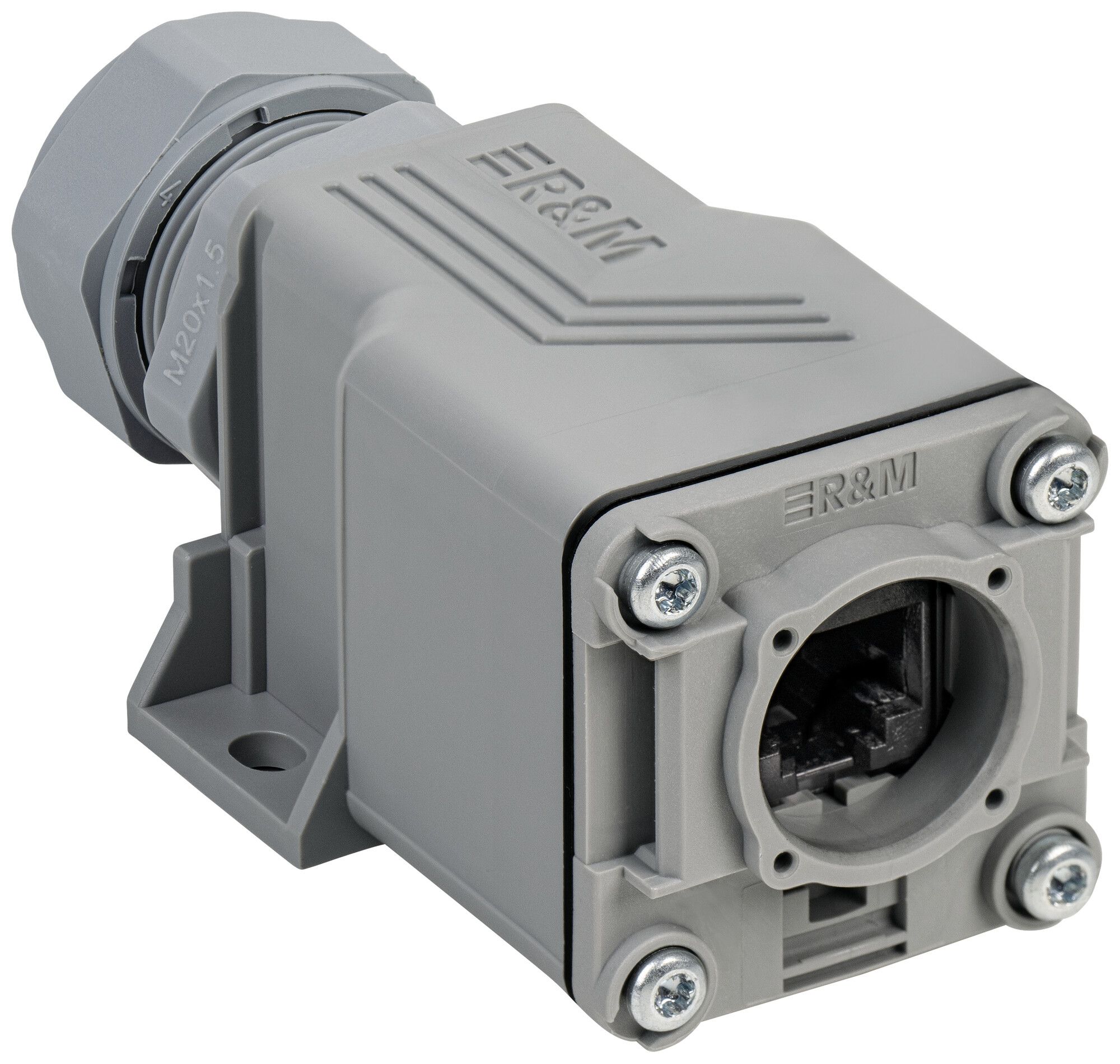 Anschlussdose R&M R&Mfreenet RJ45 90×35×45mm grau