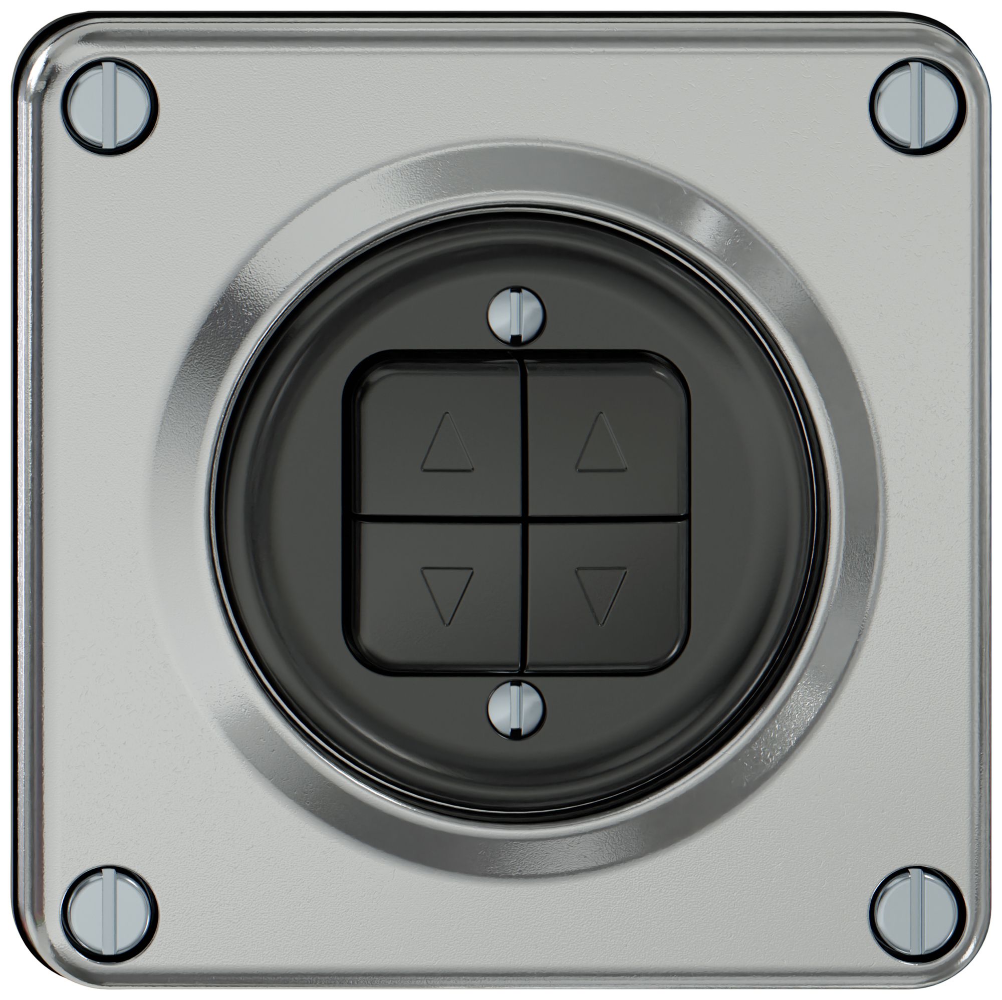 Storentaster ELEMENT 1P 4 Tasten aluminium