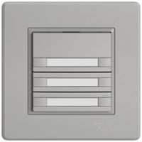 UP-KNX-Taster RGB EDIZIO.liv SNAPFIX® Temperaturfüh.o.LED Pap.3×T 2-Tbed.hgu