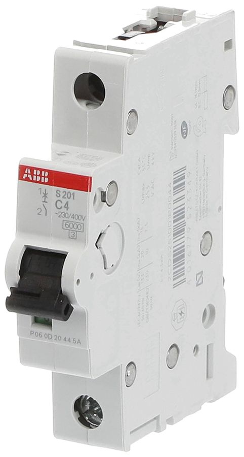 Leitungsschutzschalter ABB S201-C4 4A C 6kA