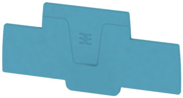 Plaque de fermeture Weidmüller série A AEP 2C 1.5 98.5×2.1mm, bleu