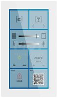 UP-Touchpanel KNX MDT BE-GTSP6TW.01S 6" Lautsprecher Glas weiss