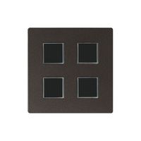 Abdeckset EDIZIOdue elegance für 4×Taster moca