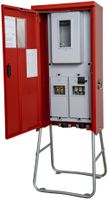 Armoire de raccordement Demelectric 80A 55kVA NH00 IP44 rouge