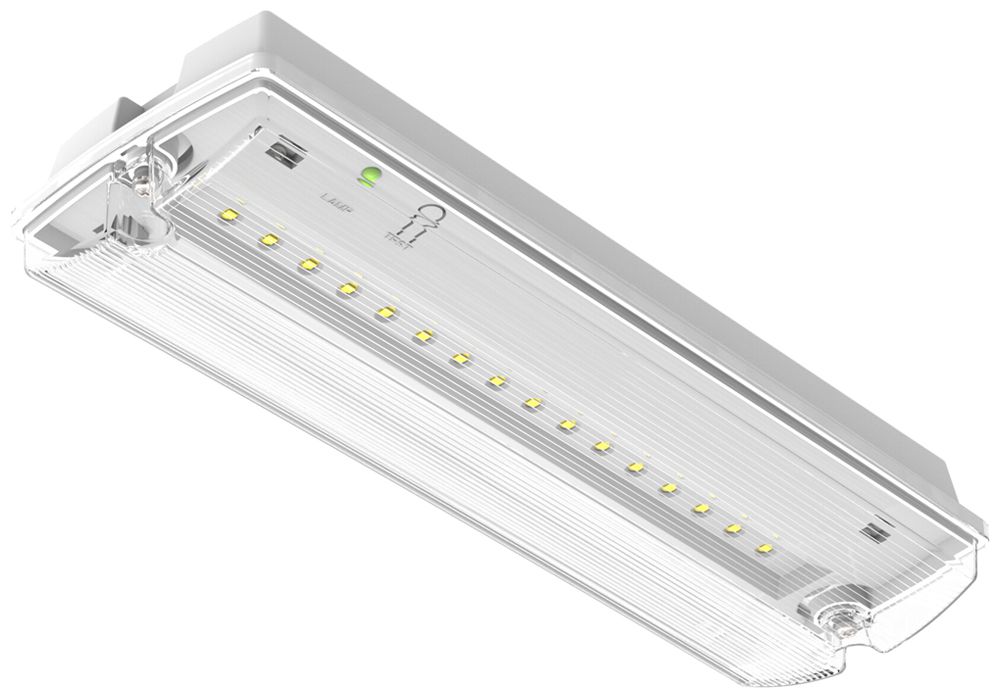 LED-Sicherheitsleuchte LEDVANCE EM BULKHEAD IP65 1.3W 200lm 5700K bat 3h Pt ws